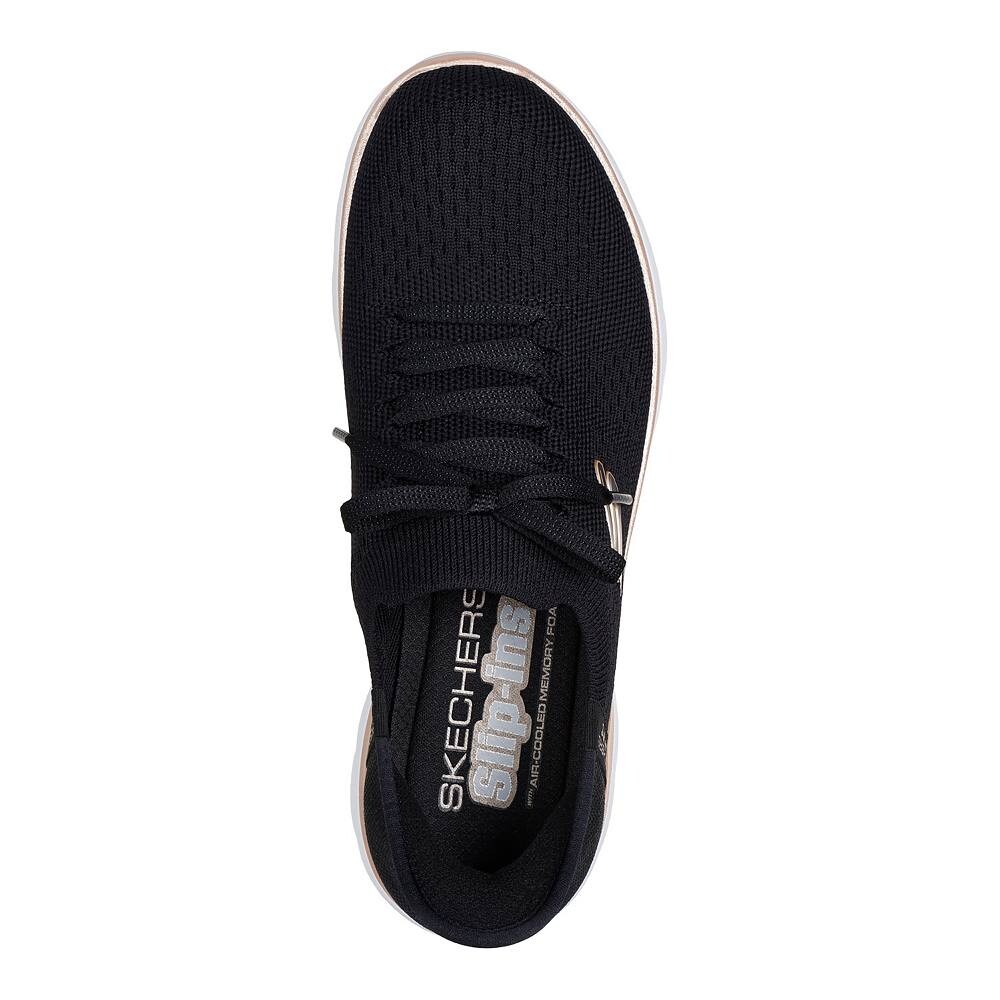 Женские кроссовки Skechers Hands Free Slip-ins Summits Night Chic, цвет White Silver — фото 4