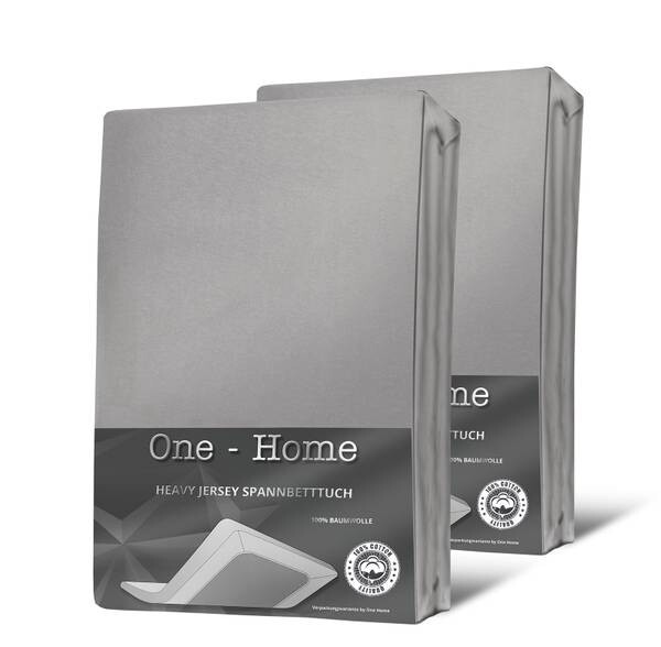 

Простыня One-Home 140x200 Heavy, 140x4x220 см, серебряный