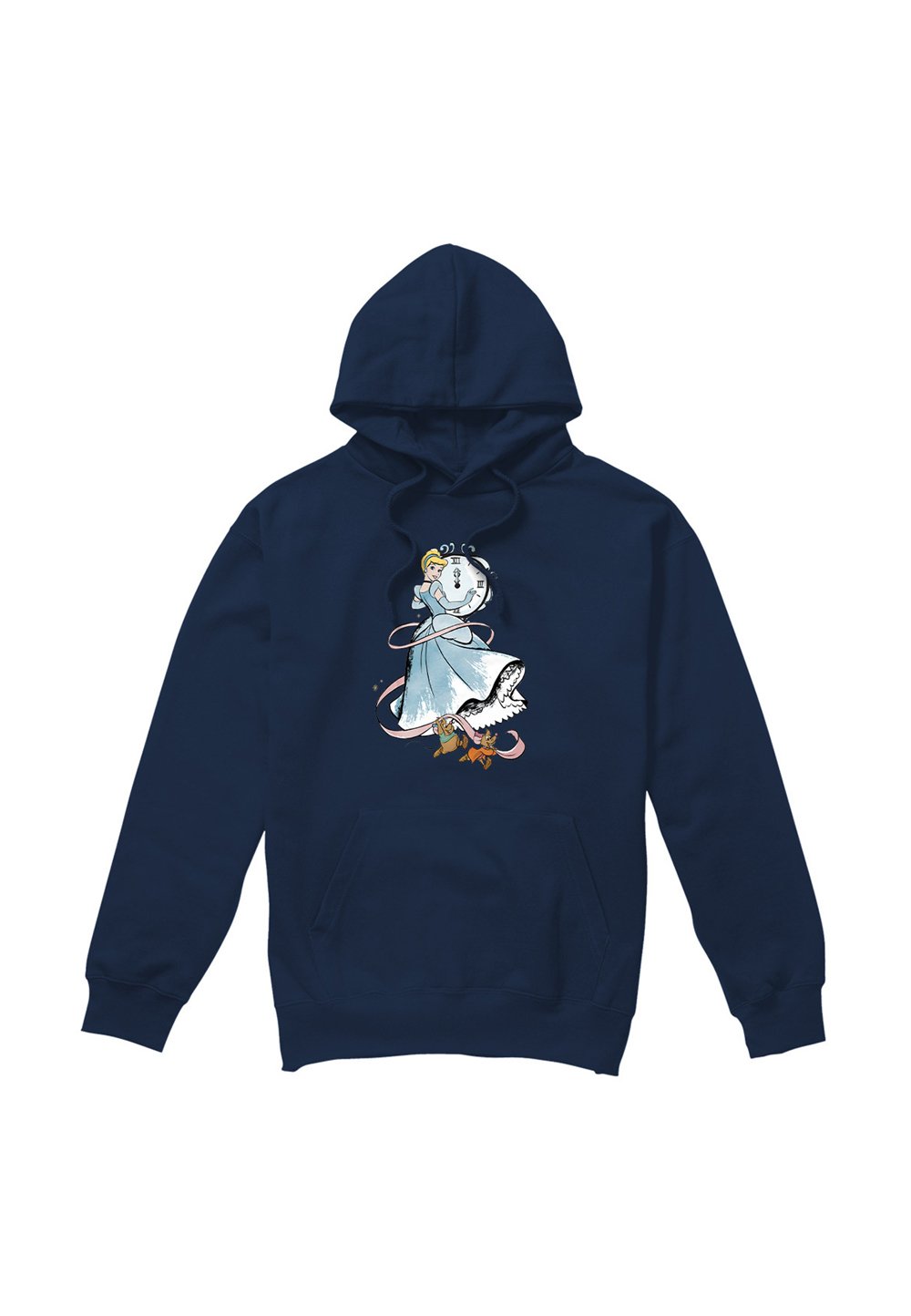

Толстовка CINDERELLA CLOCK STRIKES TWELVE WITH JAQ AND GUS Disney, темно-синий