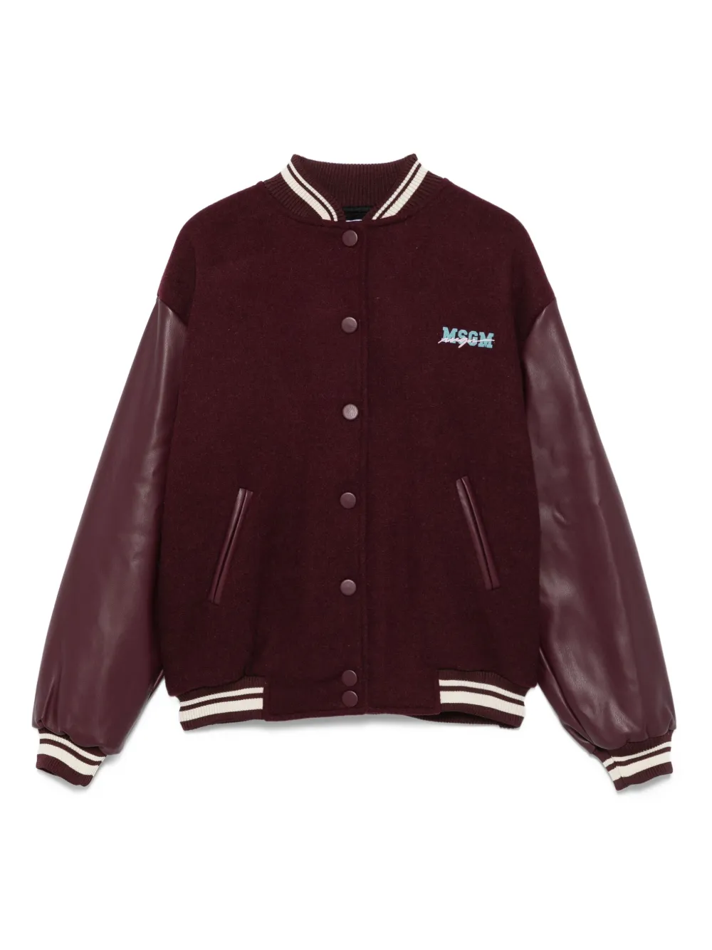 

Хлопковая куртка-бомбер MSGM Kids, фиолетовый
