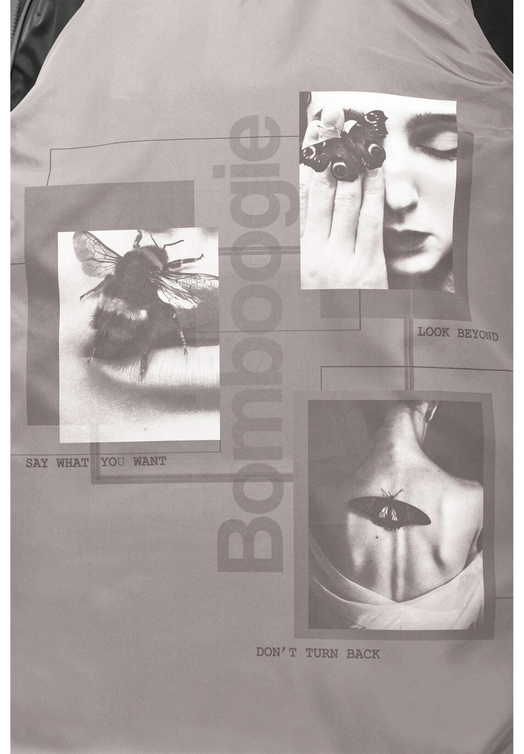 

Пуховое пальто CAPPOTTO IN SHERPA FLEECE Bomboogie, черный