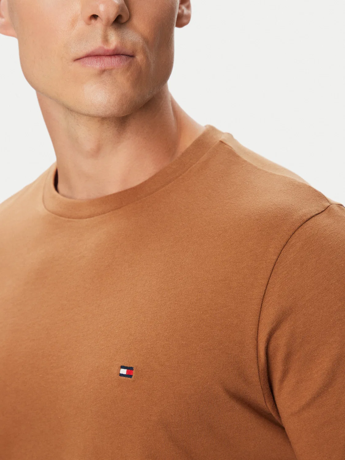 Мужская футболка стандартного кроя Ess Seasonal Tommy Hilfiger, коричневый — фото 4