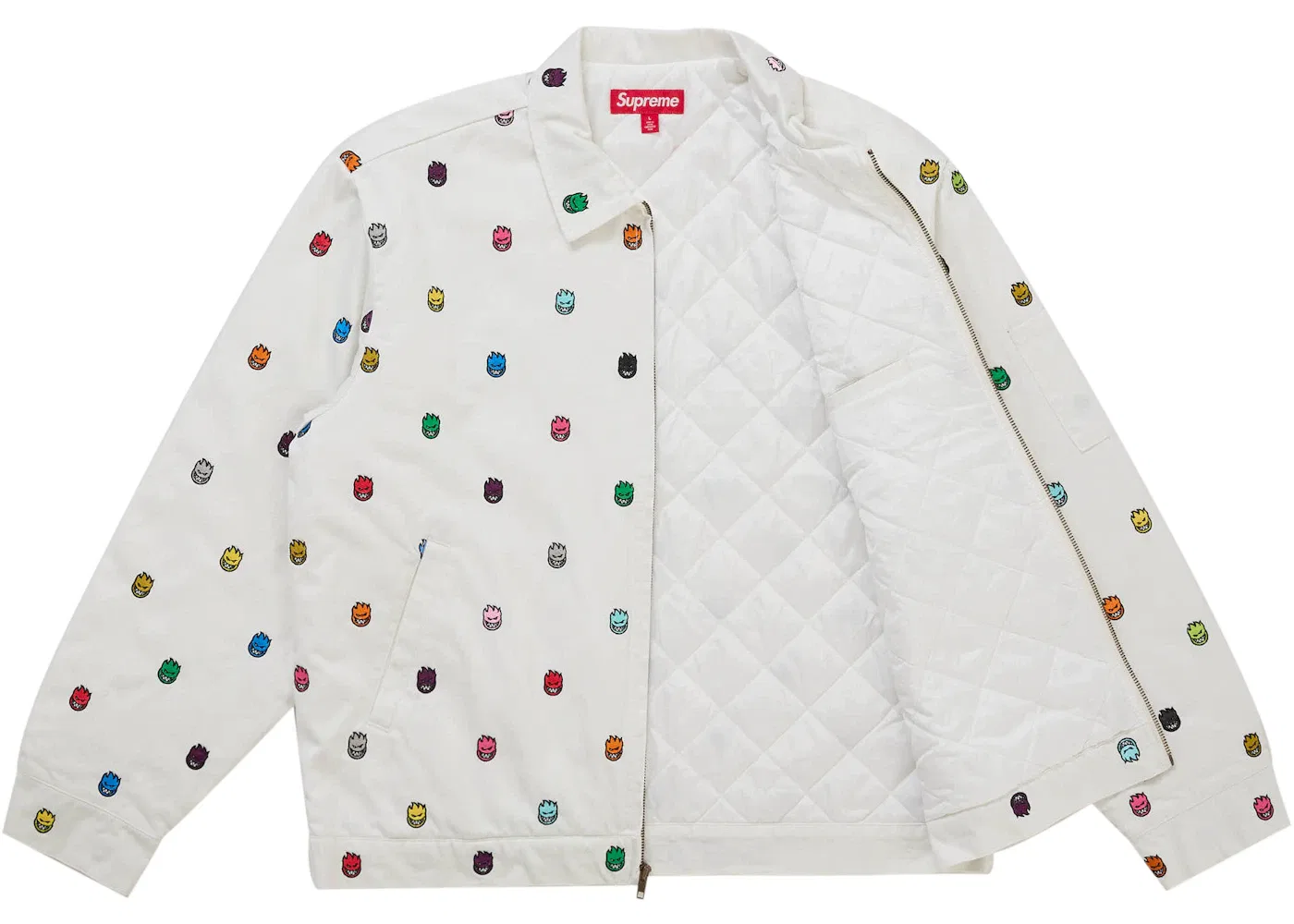 Мужская куртка Supreme Spitfire Work Jacket, White — фото 2