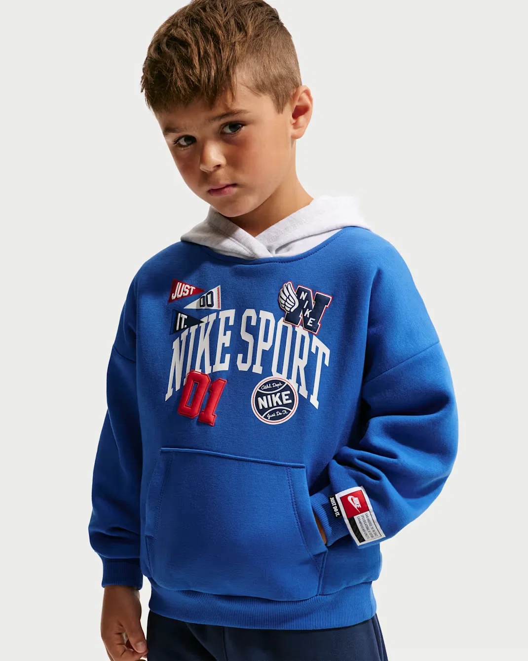 Комплект Nike Sportswear из двух предметов (худи и брюки) для детей дошкольного возраста, Midnight Navy — фото 2
