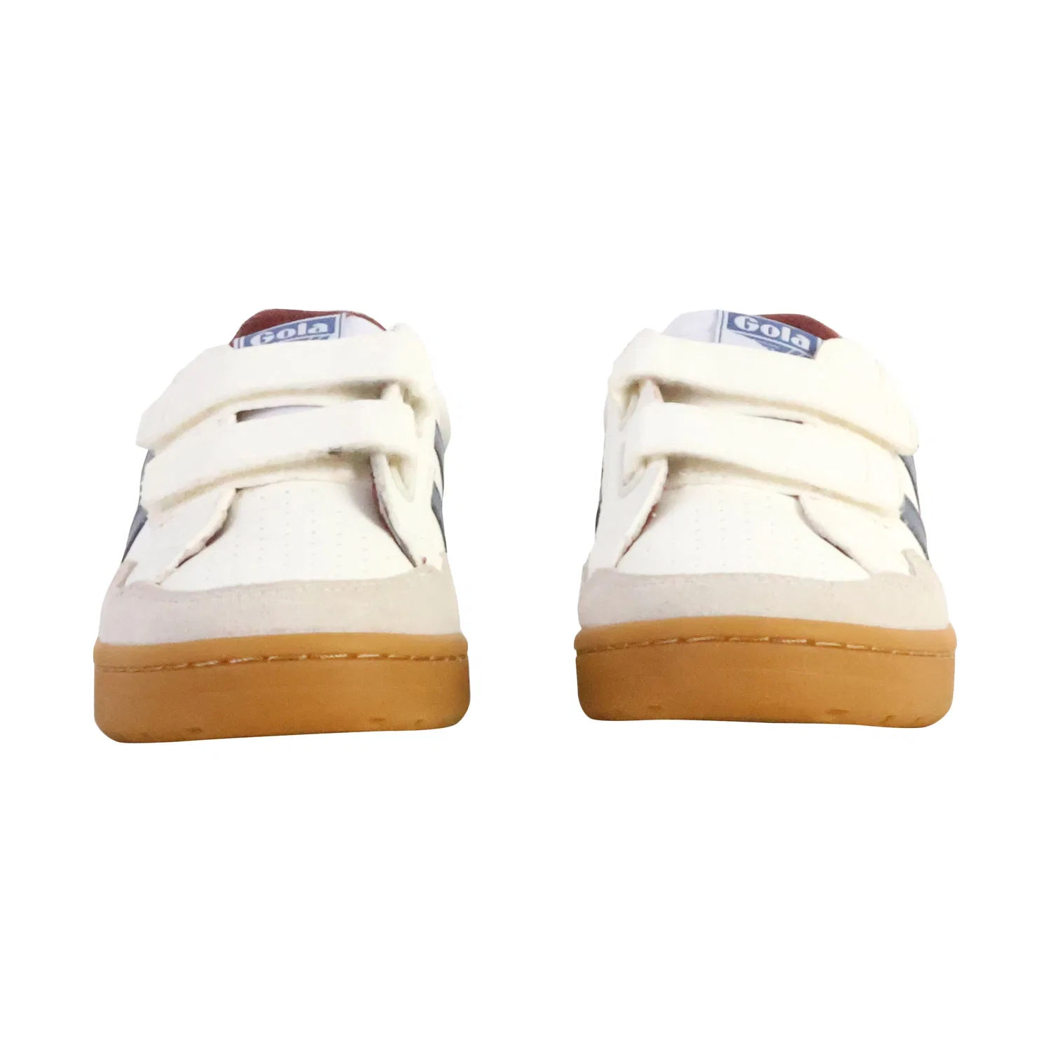 Кроссовки низкие детские кожаные Eagle Strap Gola, белый — фото 4