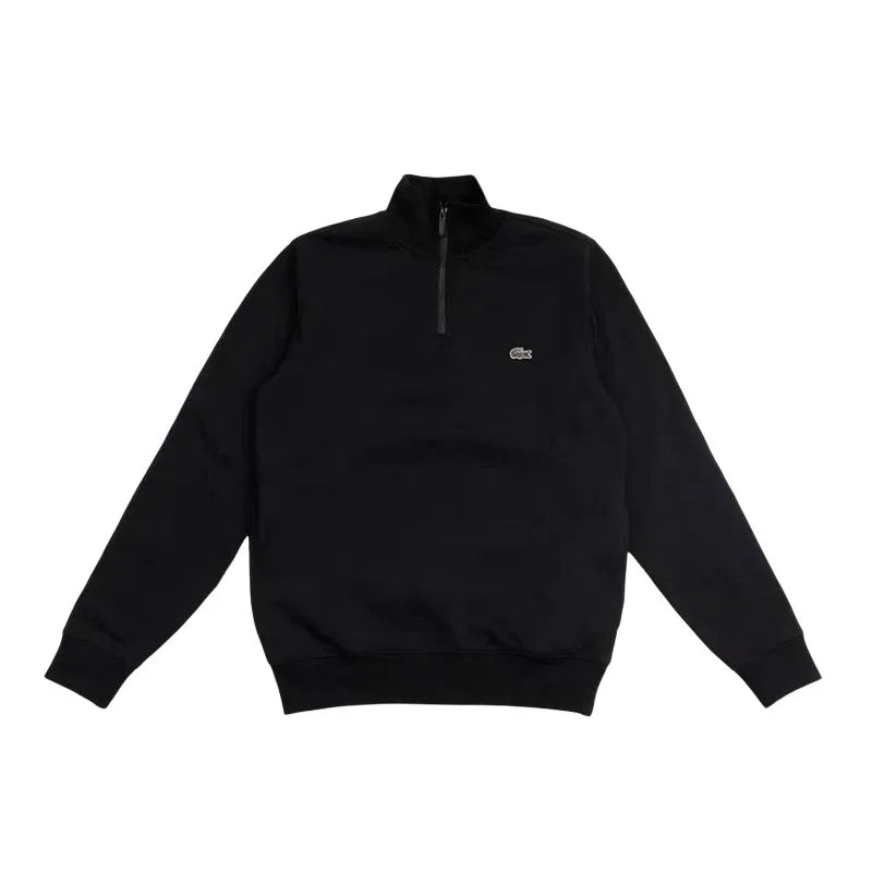 Свитшот мужской с воротником-стойкой LACOSTE, Black