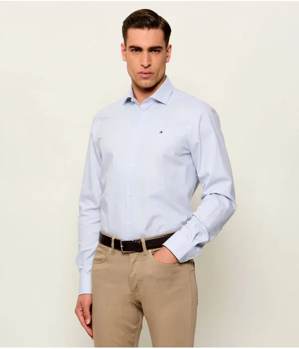 Мужская рубашка с длинным рукавом Tommy Hilfiger, Azzurro