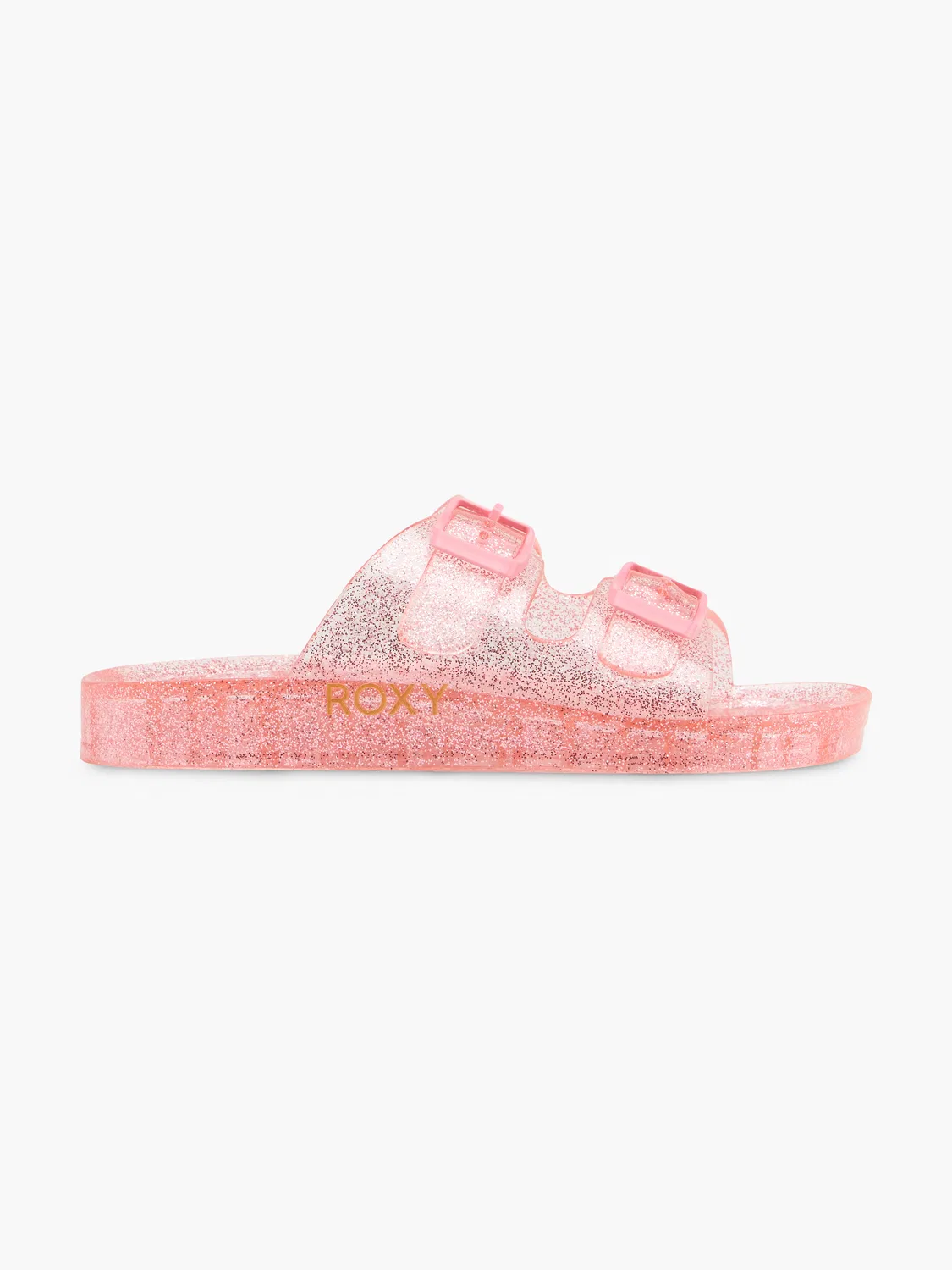 Детские сандалии с блестками Roxy, цвет Rose Gold