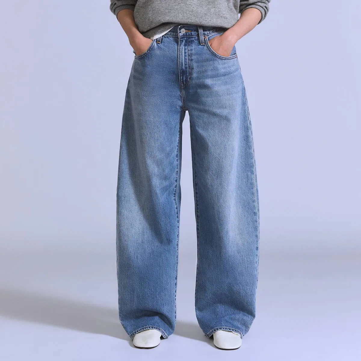 Женские джинсы-кабриолет Levi's, Box Kite - Blue — фото 2