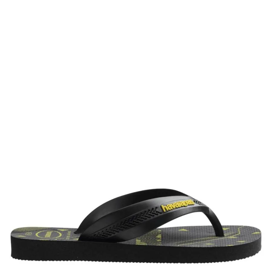Детские резиновые шлепанцы Havaianas Kids Max Heroes, черный