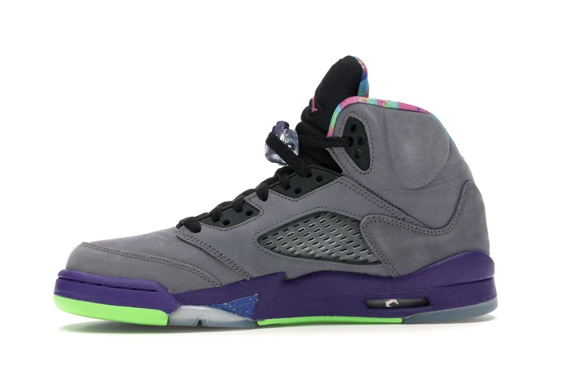 Детские кроссовки Lifestyle Jordan 5 Retro Jordan, Cool Grey/Club Pink-Court Purple-Game Royal — фото 3