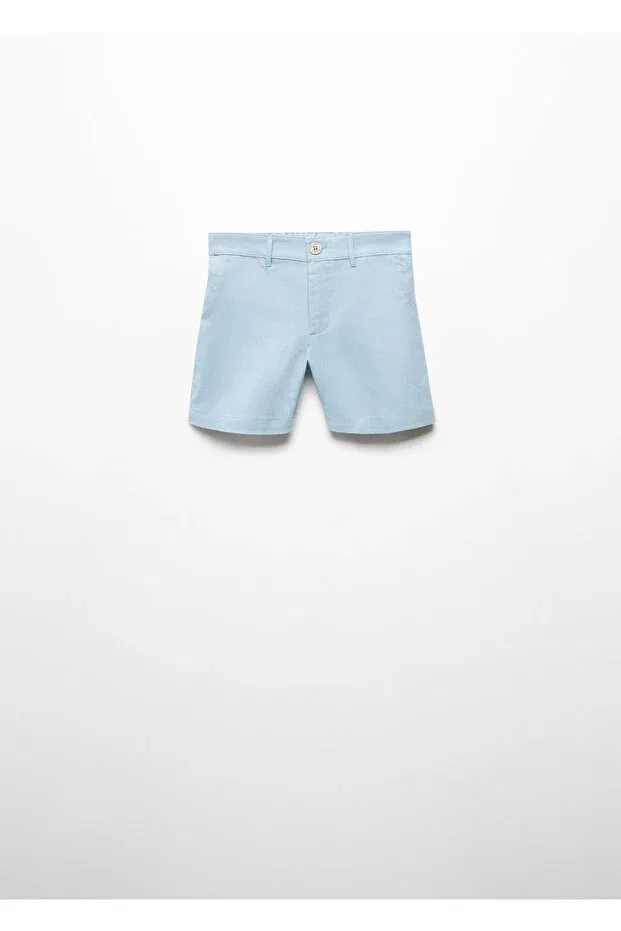 Детские шорты для мальчиков льняные Sky Blue Baby Boy Shorts & Bermuda Mango Woman, Sky Blue