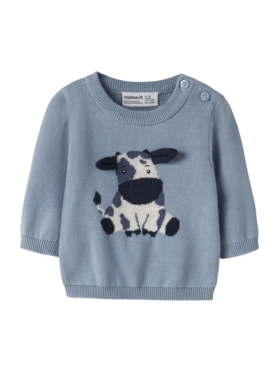 Свитер NAME IT 'NBMLigan' в цветах Marine Blue, Night Blue, Opal