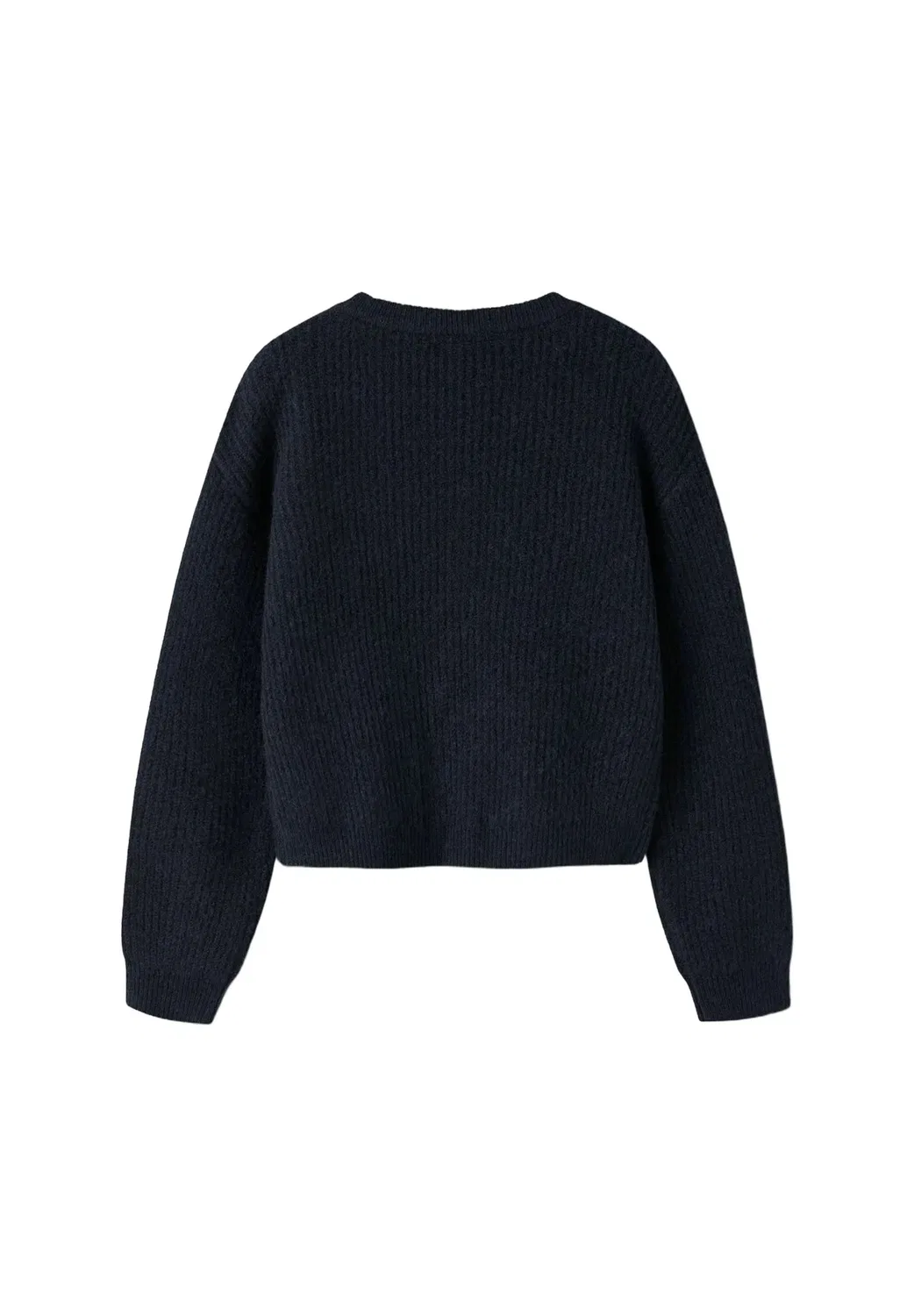Nkfholly ls boxy short knit noos - jumper Name It, Dark Sapphire — фото 2