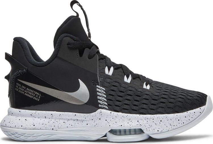 Кроссовки Nike LeBron Witness 5 'Black Metallic Silver', черный - фото