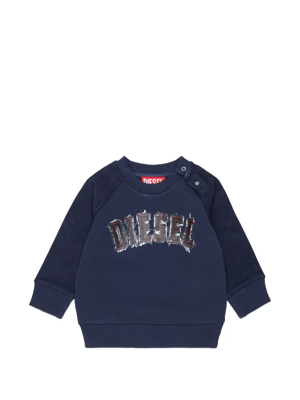 Толстовка с нашивкой-логотипом Diesel Kids, синий