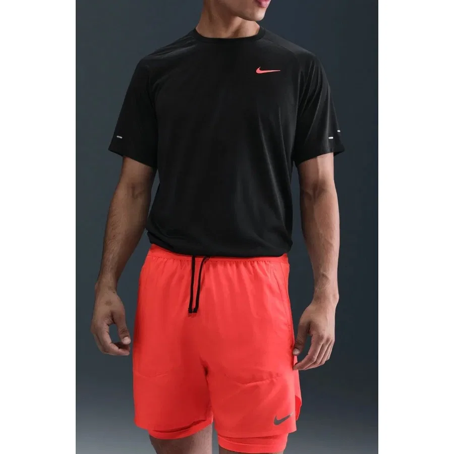 Шорты спортивные с внутренним слоем Dri-FIT Stride Hybrid Nike, Алый