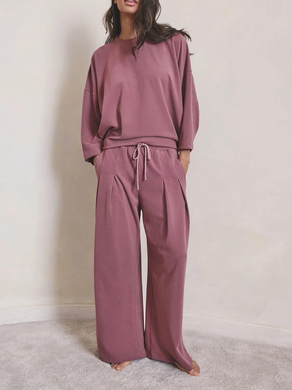 Джоггеры N.Premium Wide Leg Next, розовый