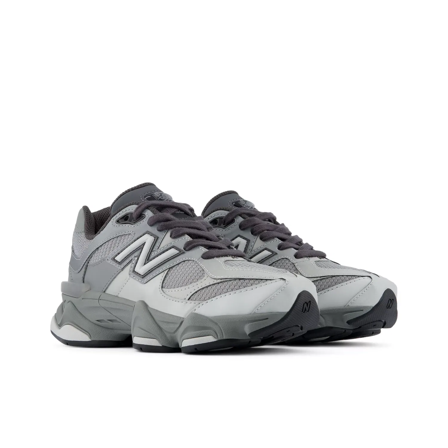 Детские кроссовки New Balance 9060 Lace с сетчатым верхом, Slate Grey With Harbor Grey — фото 2