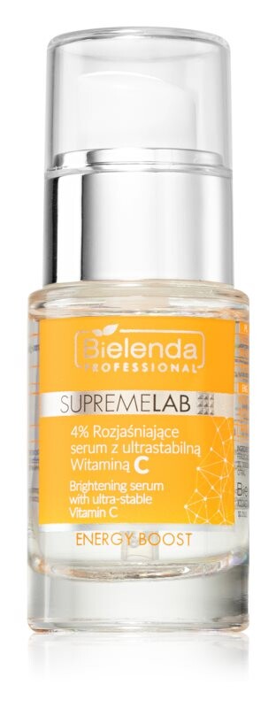 

4% осветляющая сыворотка с ультрастабильным витамином С Bielenda Professional Supremelab Energy Boost