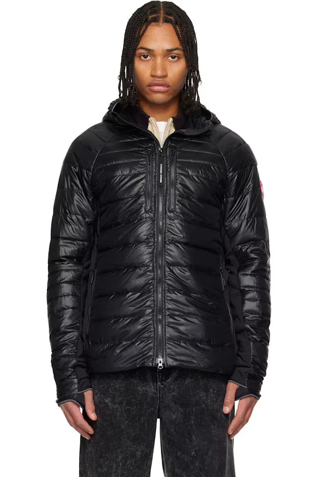 Черная пуховая куртка Hybridge Lite с капюшоном Canada Goose