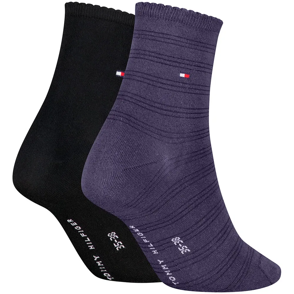 Женские носки с фестончатым краем Tommy hilfiger, Purple — фото 2