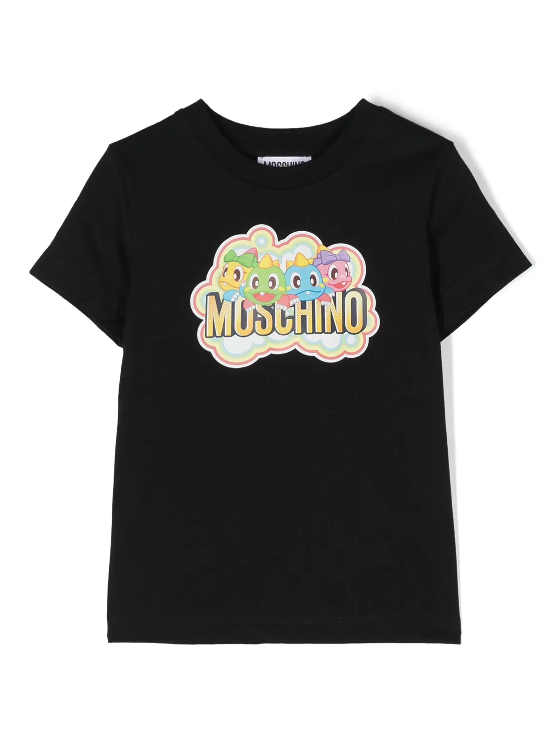 Футболка с принтом Bubble Bobble Moschino, черный