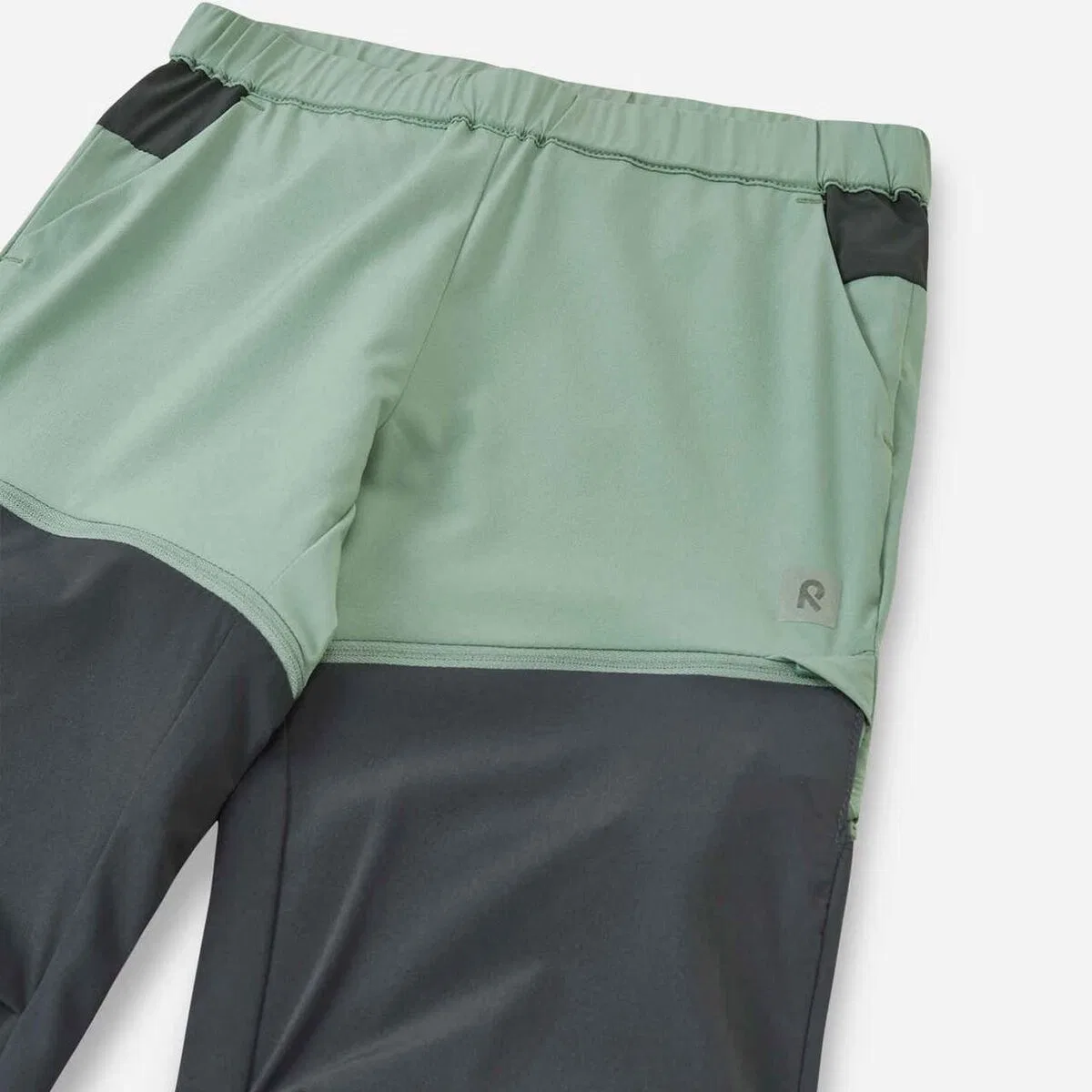 Детские брюки трансформеры Kaveris Zip-Off Pants Reima, Stone Green — фото 2