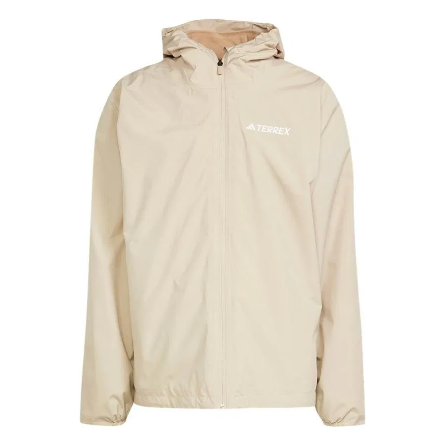Мужская куртка с капюшоном, 3-в-1, модель MT ESS 3IN1 J, adidas, Бежевый