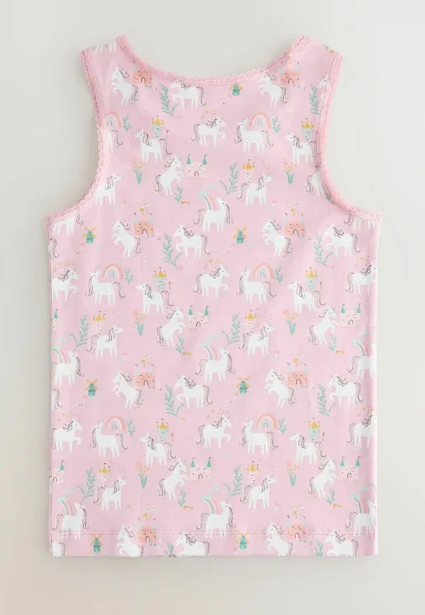 Топ с принтом Unicorn Regular fit Next, Pink Unicorn, розовый — фото 3