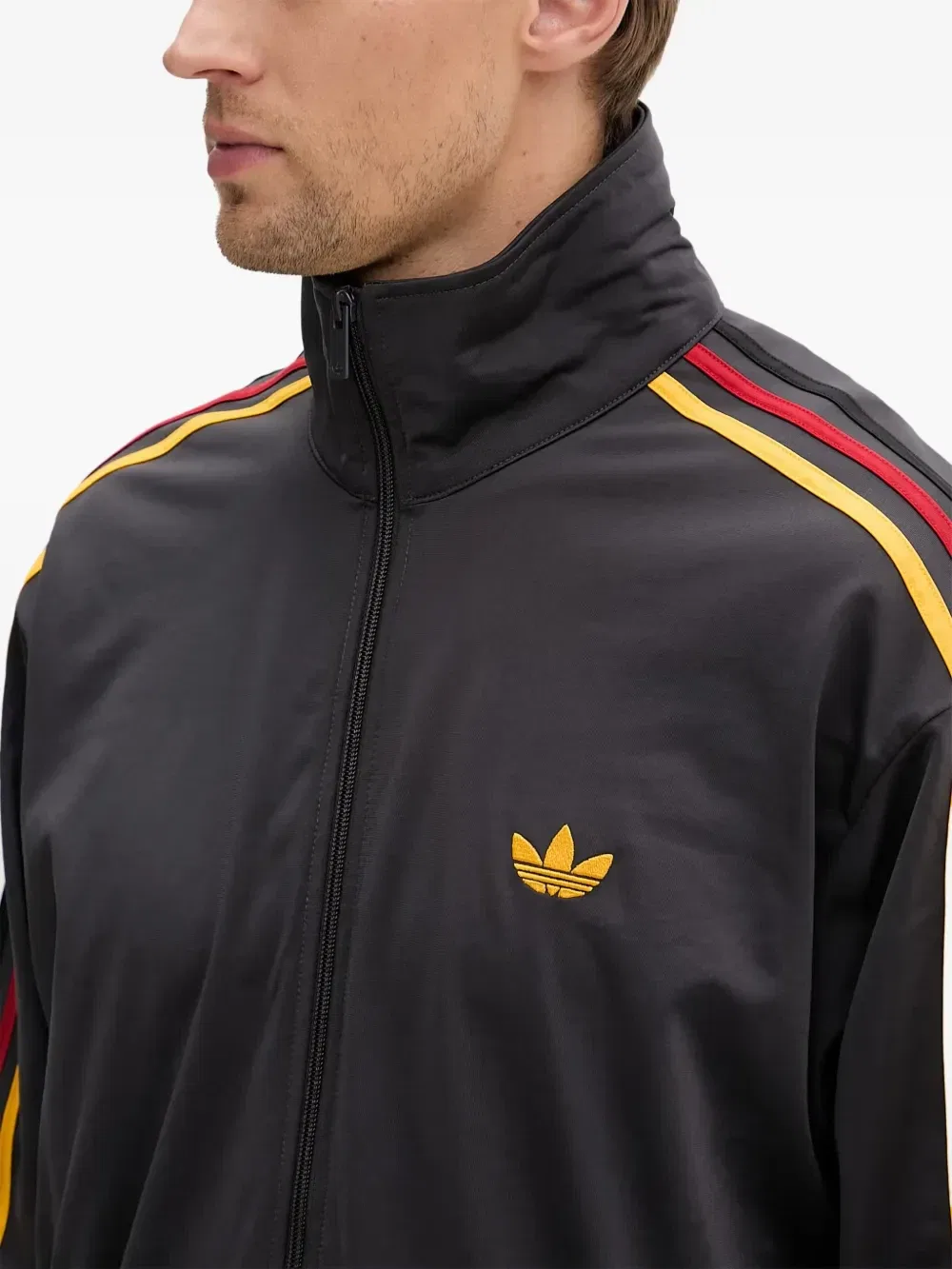Спортивная куртка Firebird с боковыми полосками на молнии Adidas, черный — фото 4