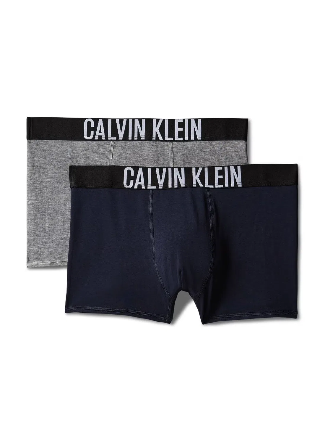 Трусы-боксеры детские хлопковые комплект 2 шт Intense Power Calvin Klein Jeans, серый