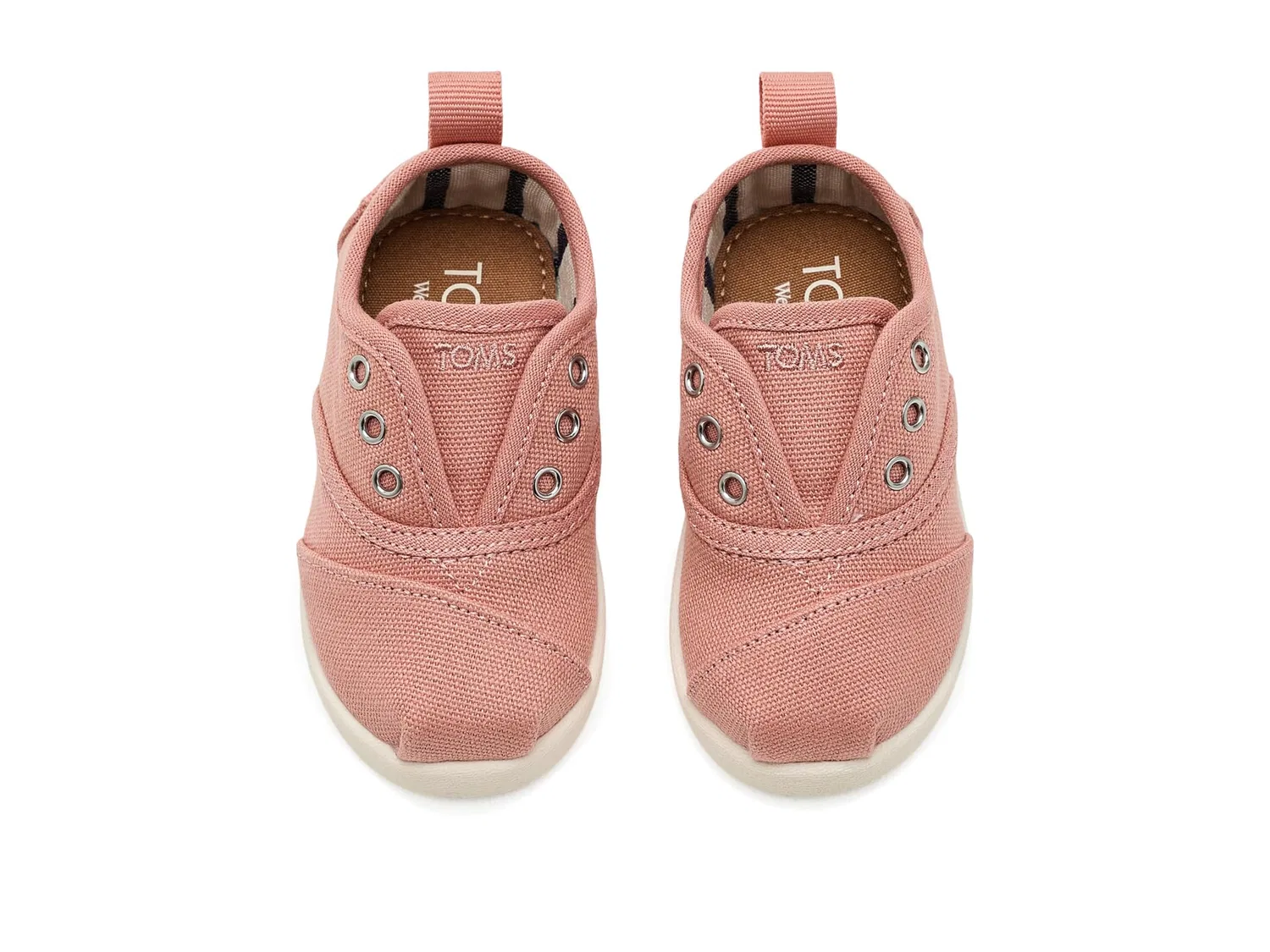 Кроссовки Cordones Plus (для малышей и маленьких детей) Toms Kids, Medium Pink — фото 3