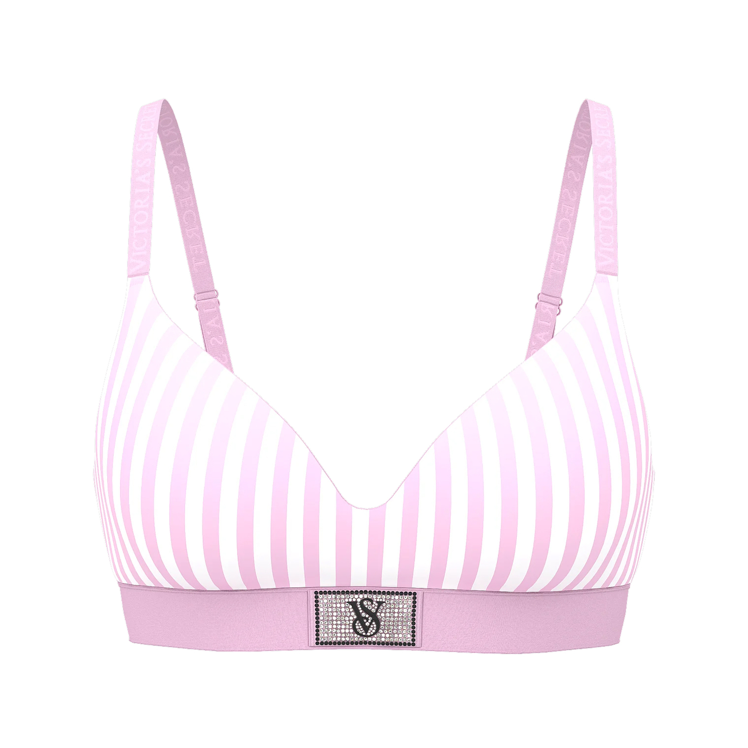 

Бюстгальтер Victoria's Secret Shine Patch Lightly Lined Wireless, розовый