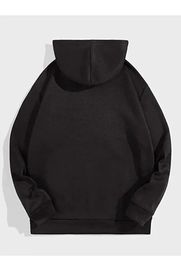 Детское худи для девочек с принтом Eagle Printed Hooded Sweatshirt Generic Brands, Black — фото 2