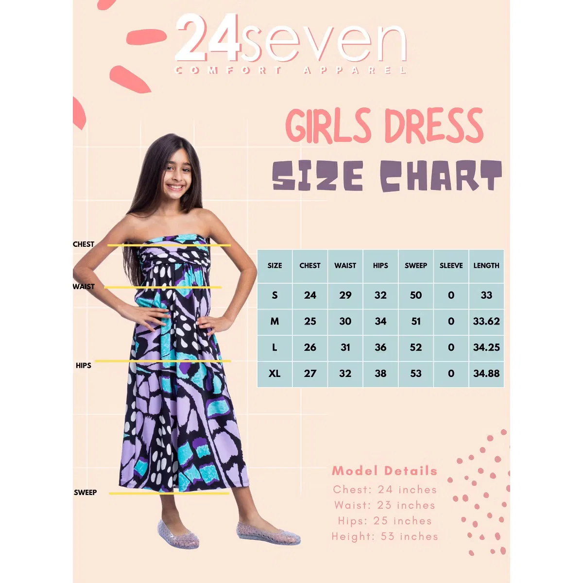 Платье макси с принтом бабочки 24seven Comfort Apparel — фото 4