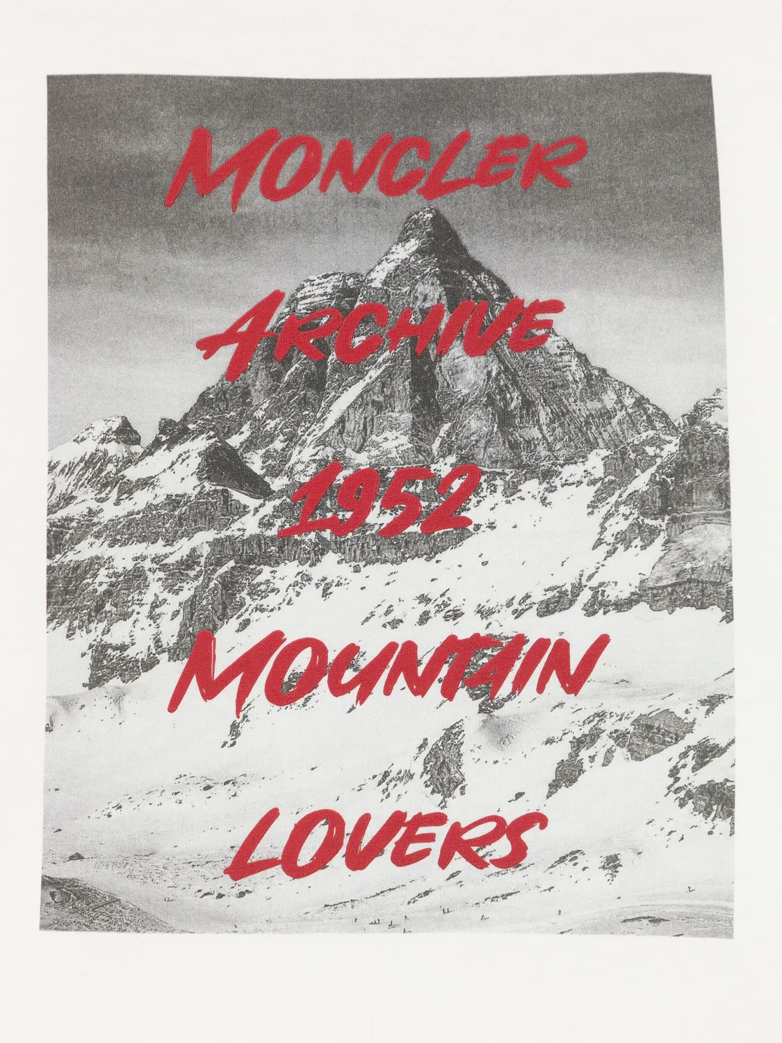 Футболка с графическим принтом Moncler, белый — фото 3