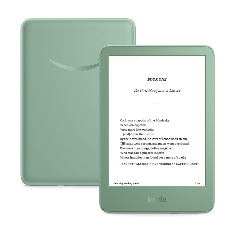 

Электронная книга Amazon Kindle 11 (2024), 6", 16 ГБ, Wi-Fi, зеленый