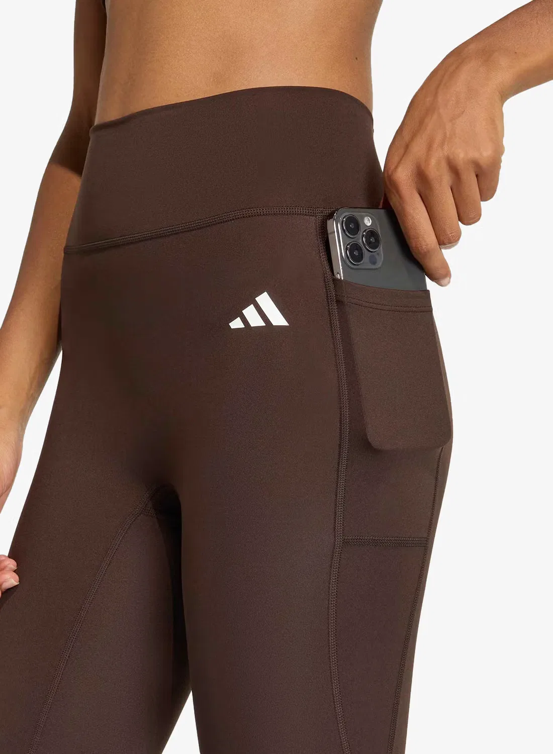 Леггинсы 7/8 Power Essential Adidas, ауко — фото 3