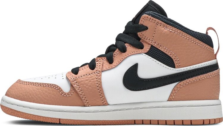 Кроссовки Air Jordan 1 Mid PS Pink Quartz, розовый — фото 3