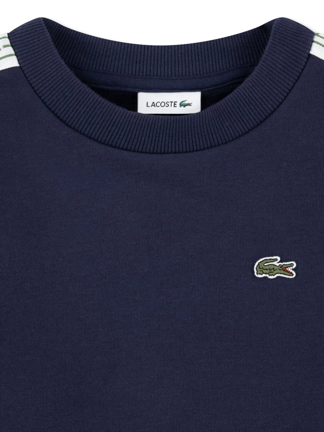 Свитшот с круглым вырезом, хлопок Lacoste, синий — фото 3