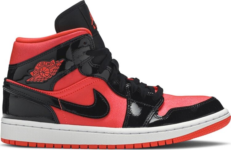 

Кроссовки Wmns Air Jordan 1 Mid Hot Punch, красный