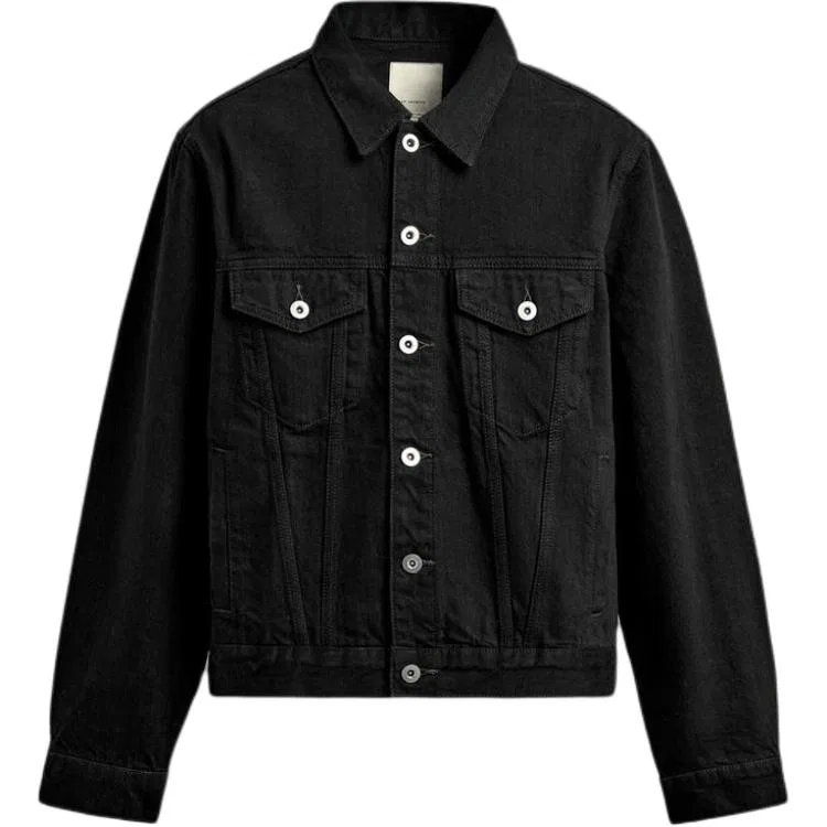 Мужская джинсовая куртка с лацканами ZARA, Black