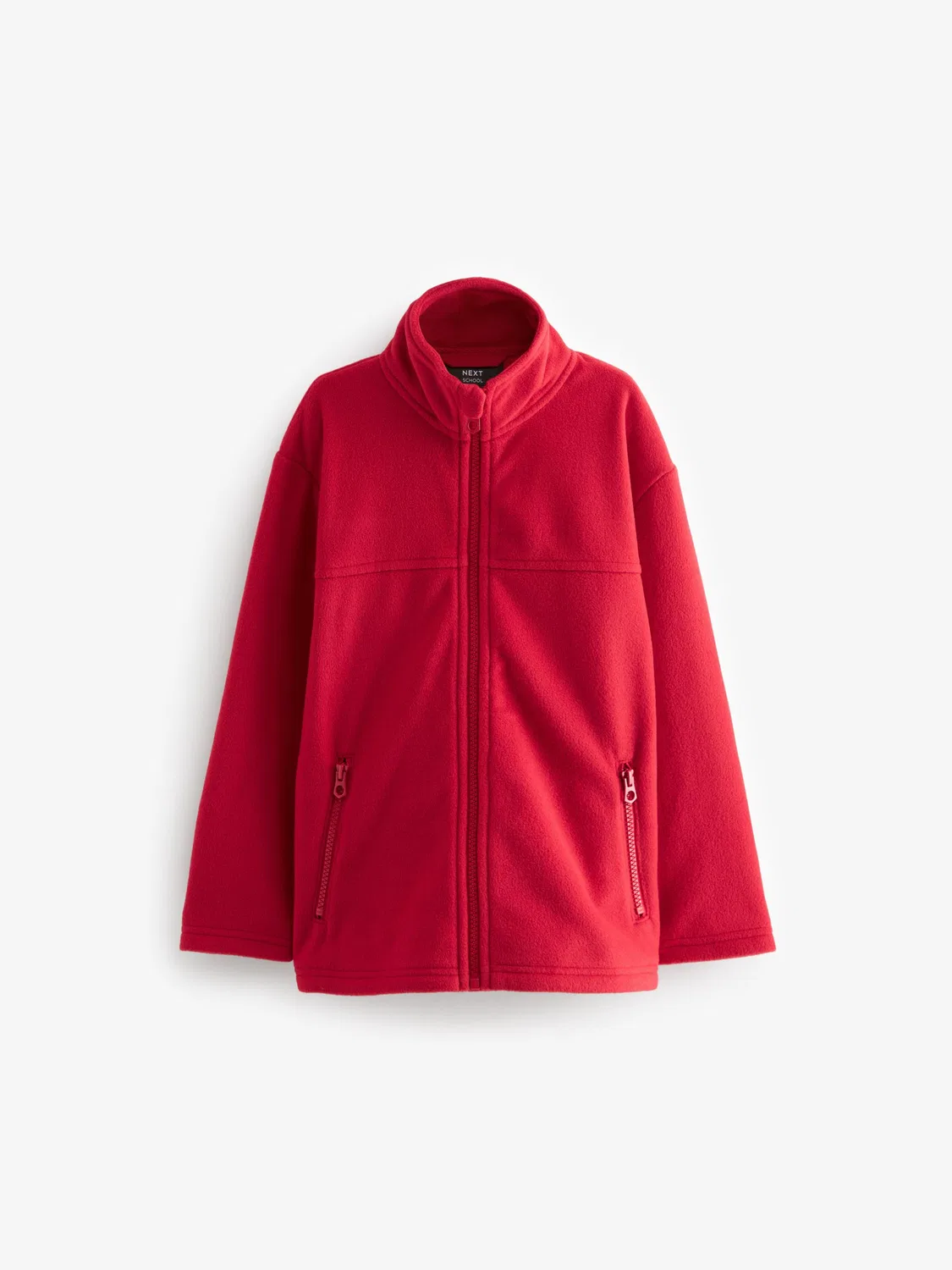 Флисовая куртка с капюшоном Red Zip-Up Fleece Jacket Next, красный