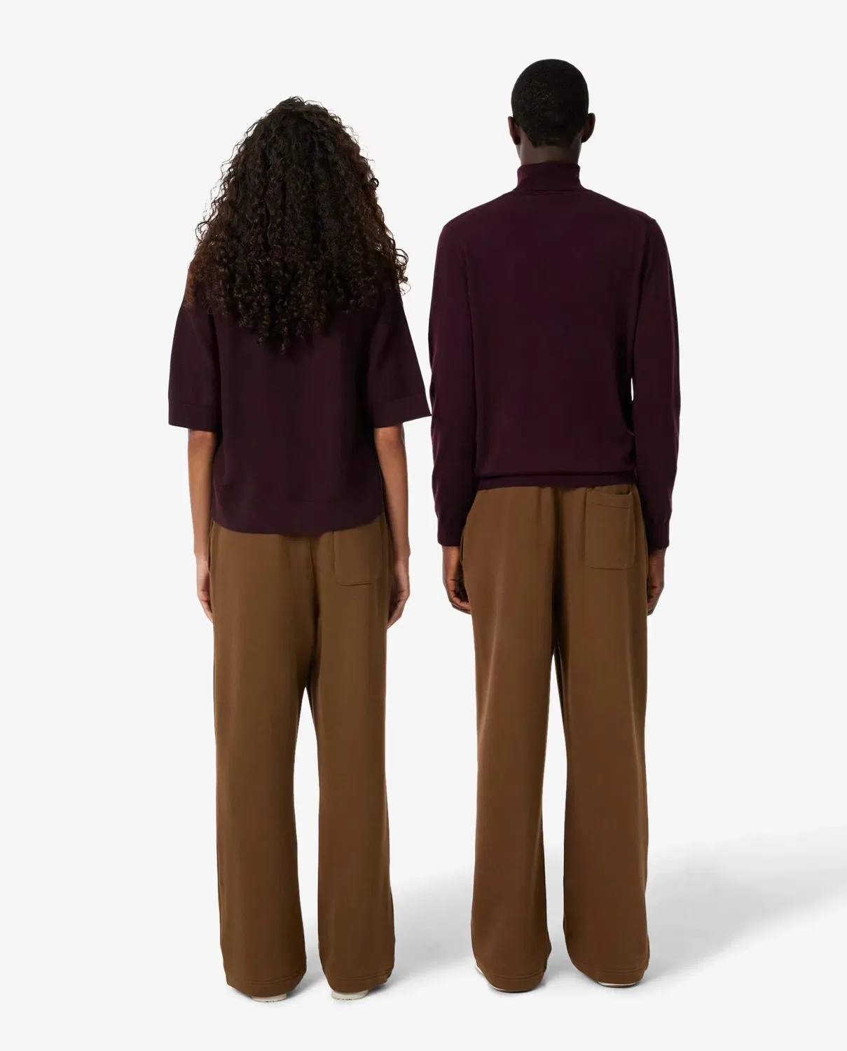 Мужские джоггеры из футера свободного кроя Lacoste, Marrón — фото 2
