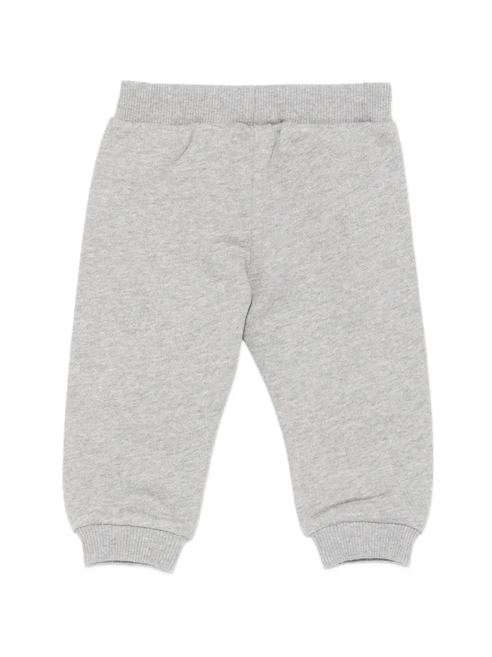 Спортивные штаны из хлопкового трикотажа с логотипом и эластичным поясом. Balmain Kids, серый — фото 2