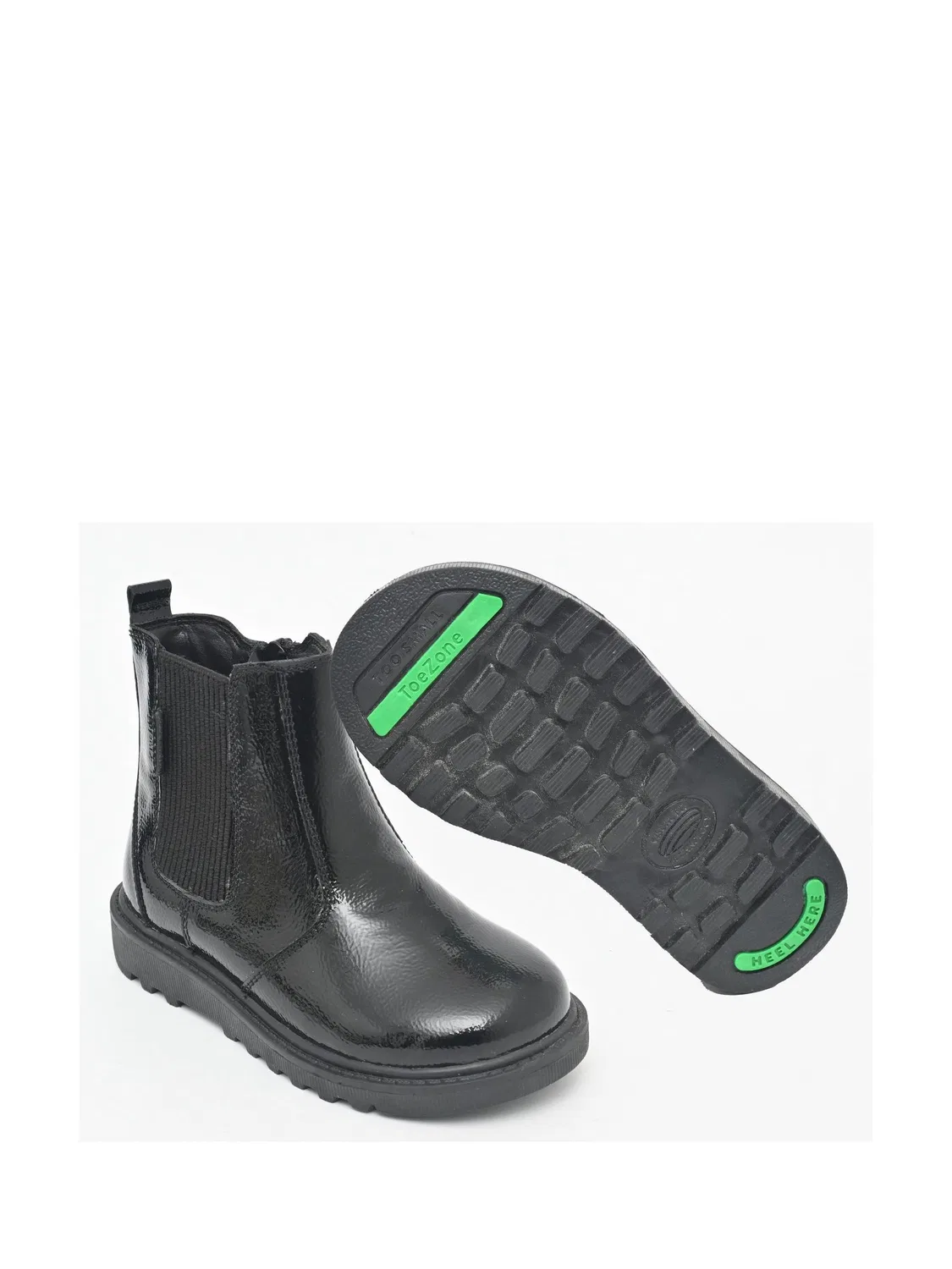 Ботинки Toezone Amara Girls Black Patent Leather, черные — фото 2