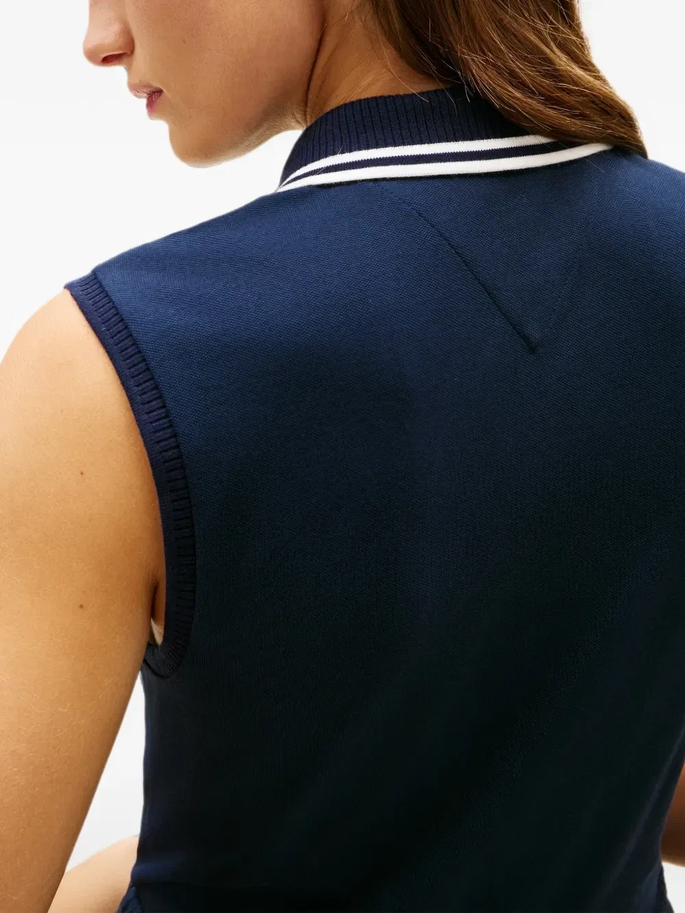 Плиссированное миди-платье без рукавов 1985 Tommy Hilfiger, синий — фото 3