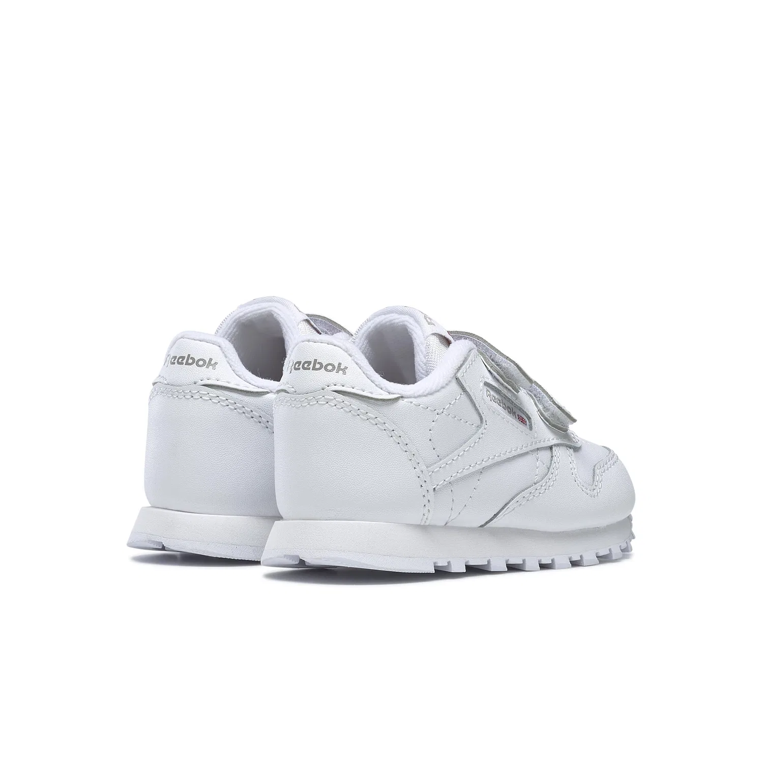 Детские кроссовки с кожаным верхом Reebok Classics Leather, Weiß Carbongrau — фото 2
