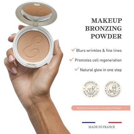 Компактная бронзирующая пудра Radiant Complexion, универсальный оттенок 12G, Embryolisse — фото 3